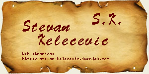 Stevan Kelečević vizit kartica